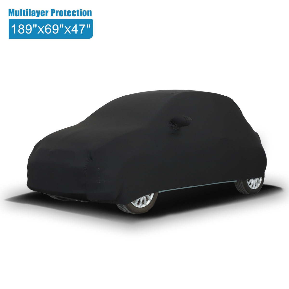 Car Protection Cover Waterproof Sun UV Snow Resistant For Fiat 500 2010-2022 US 8