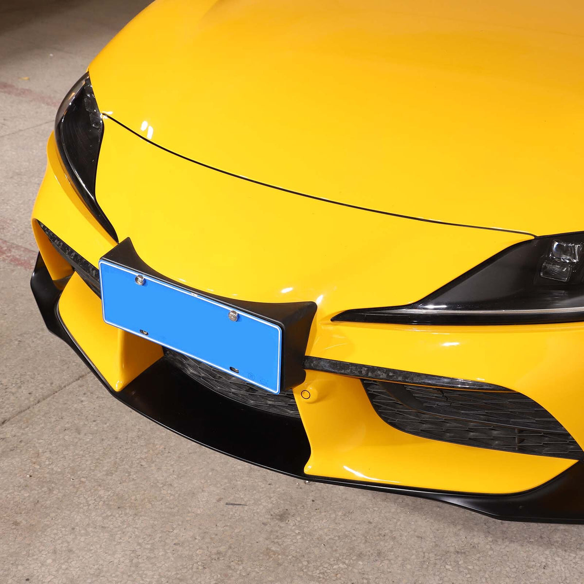 Forged Real Carbon Fiber Front Bumper Trim Strip Cover For Toyot Supra 2019-2024 13