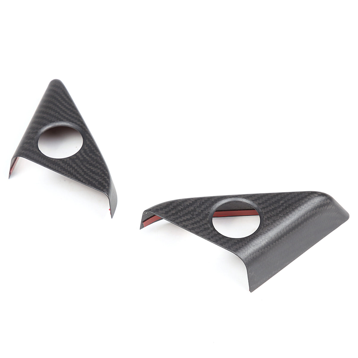 Matte Real Carbon Fiber Door Speaker Frame Trim Cover For Nissan GTR R35 2008-16 9