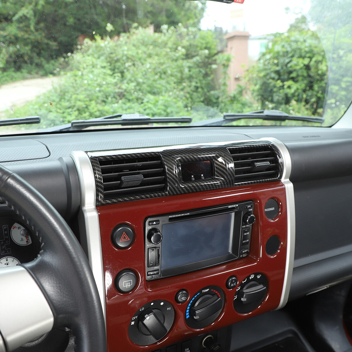ABS Carbon Fiber Full Interior Center Decoration Trim Kit For FJ Cruiser 2007-21 - Styles 6-10 11