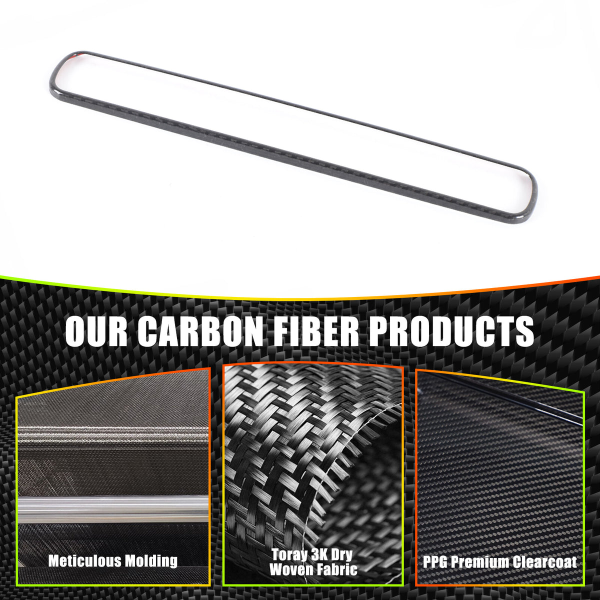 Real Carbon Fiber Air Conditioning Switch Trim For Benz G Class W465 G500 2025+ 5
