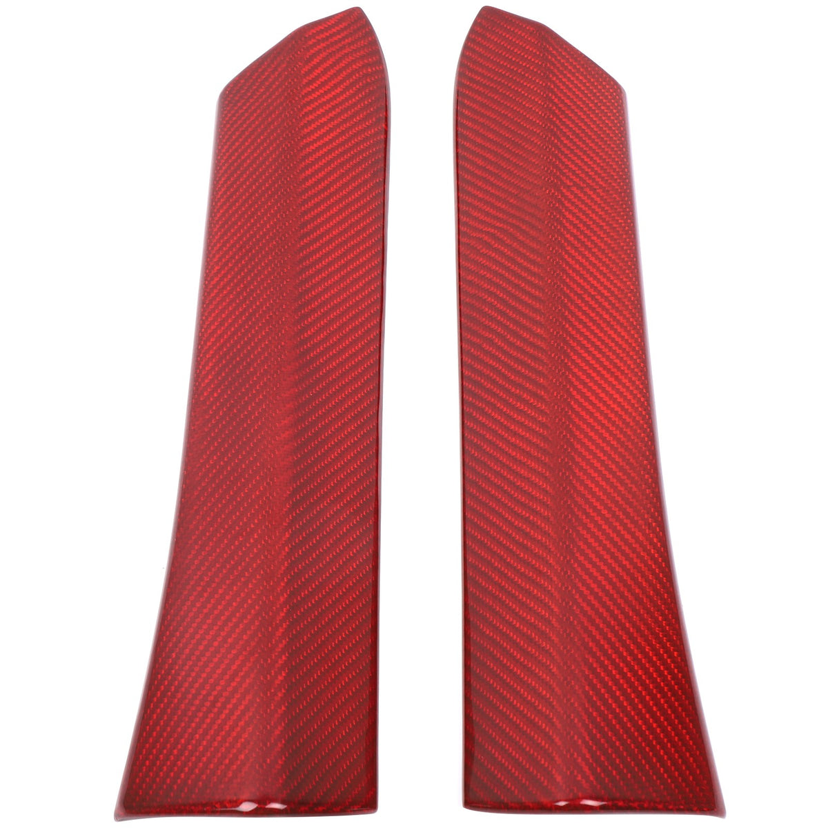Red Real Carbon Fiber Gear Shift Side Panel Trim For Subaru WRX VB AT 2022+ 7
