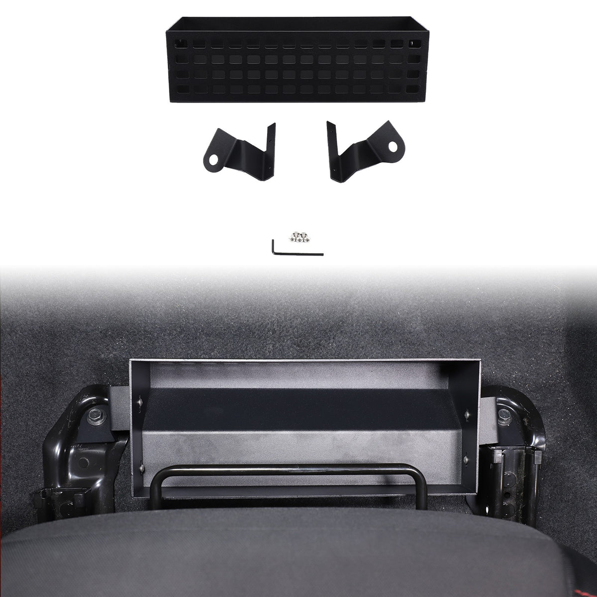 Aluminum Passenger Seat Under-Seat Storage Basket For Subaru WRX VB 2022+ 15