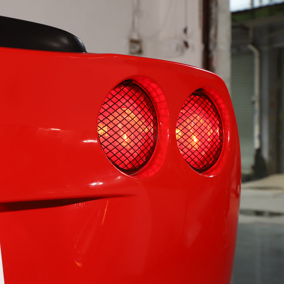 Silver Mesh Steel Rear Tail Light Grille Cover for Corvette C6 GS/Z0/ZR1 2005-13 9