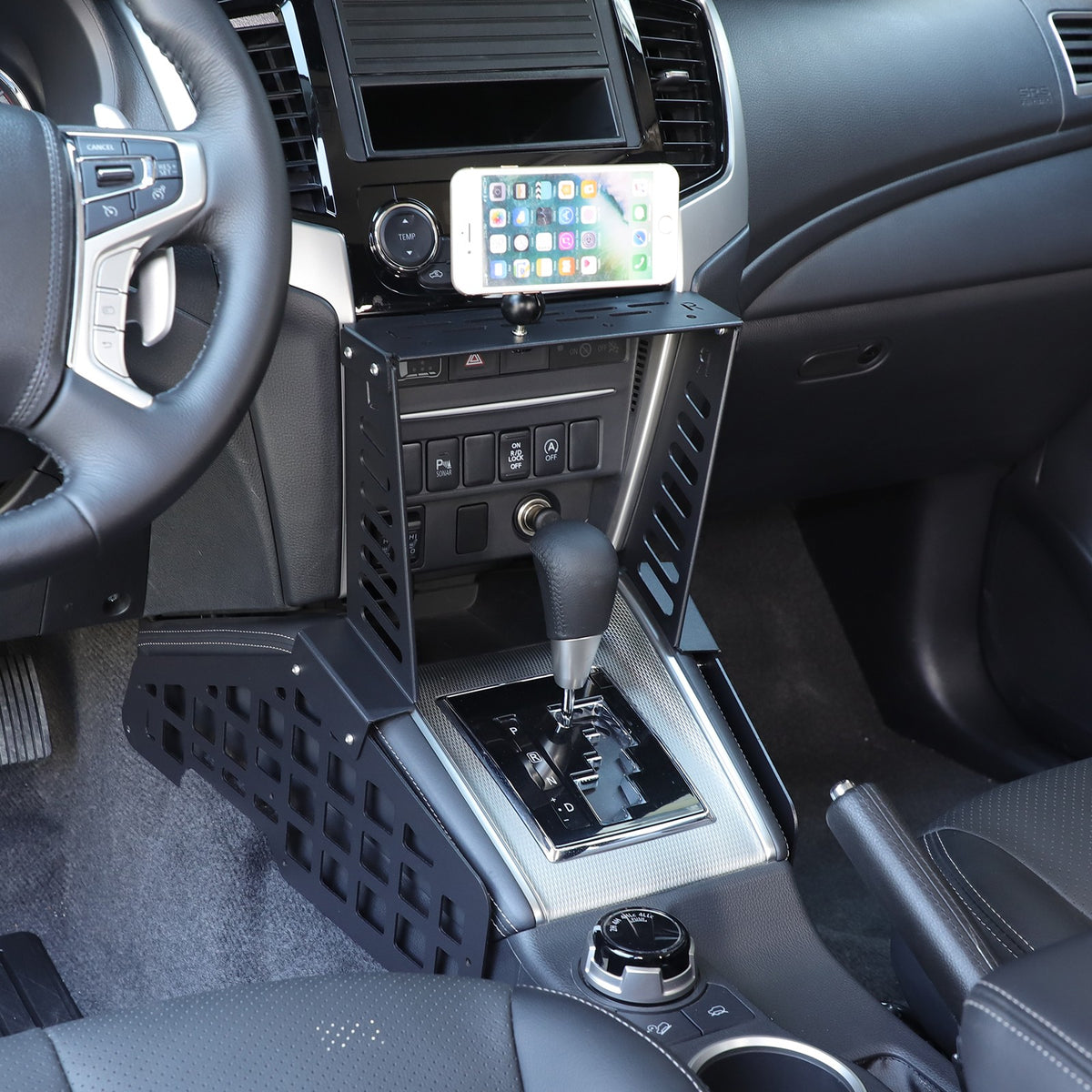 Magnetic Molle Panel Digital Device Mount For Mitsubishi L200 Triton 19-23 6