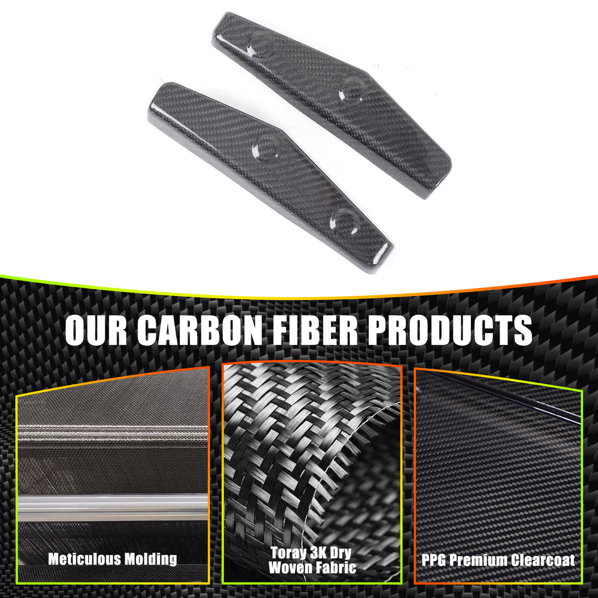 Real Dry Carbon Fiber Emergency Door Lock Switch Trim for Corvette C8 2020+ 11
