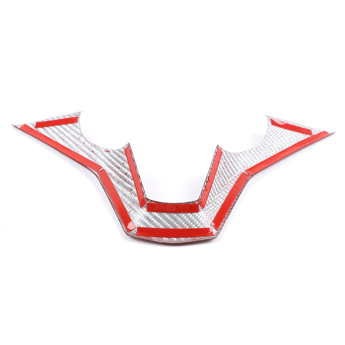Red Real Carbon Fiber Steering Wheel Base Cover Trim For Cadillac Escalade 2021+ 10