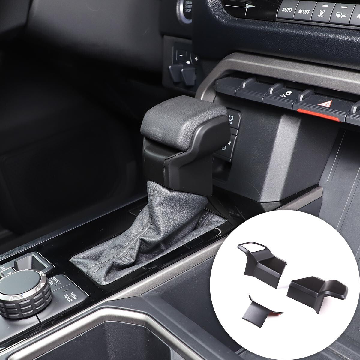 Matte Black ABS Interior Decoration Cover Trim Kit For Toyota Tundra 2022-26 US - Variants 1-5 35