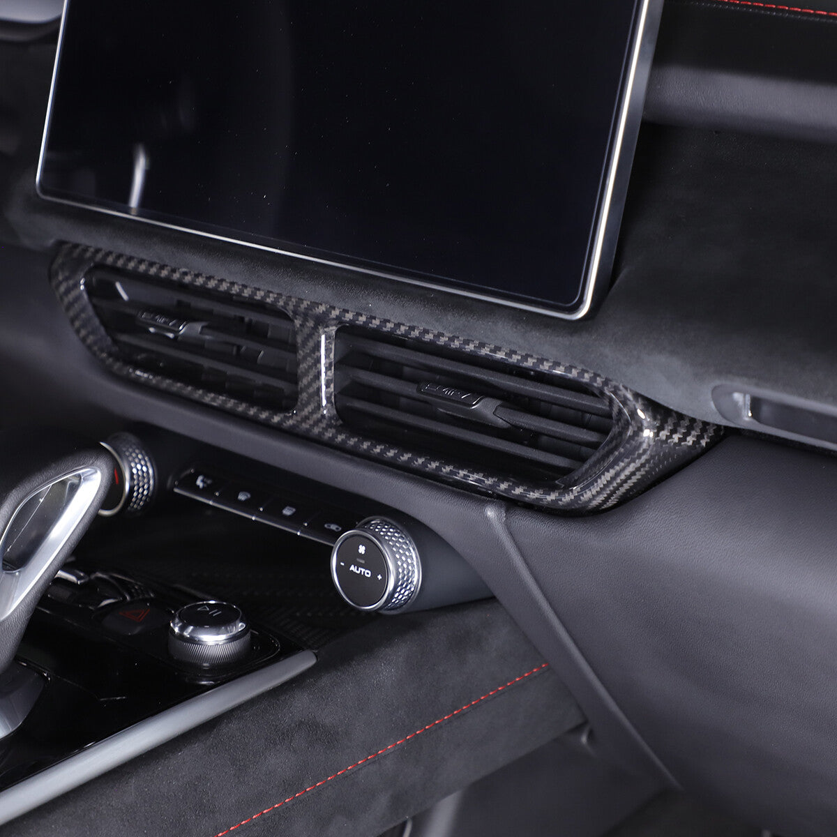 Real Carbon Fiber Center Console Air Vent Panel Trim For Lotus EMIRA 2021-25 5