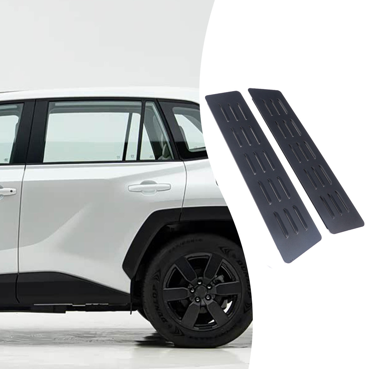 Aluminum Rear Door Window Louver Air Vent Panel Trim For Toyota RAV4 XA60 2026+ 11