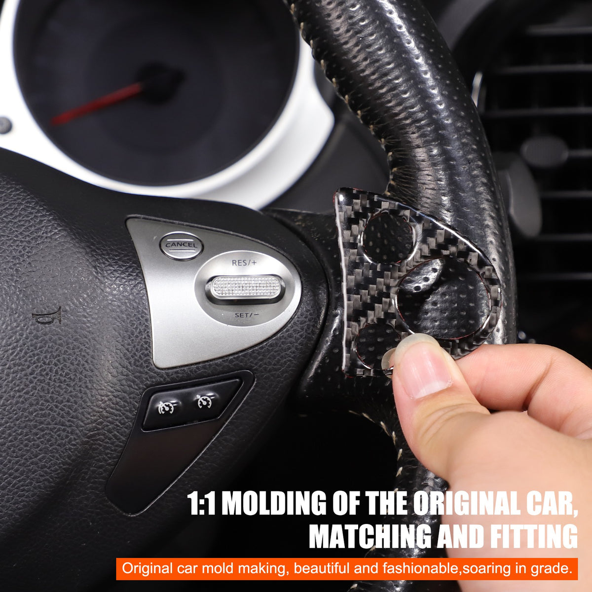 Soft Carbon Fiber Interior Center Console trim Sticker For Nissan Juke 2011-2019 30