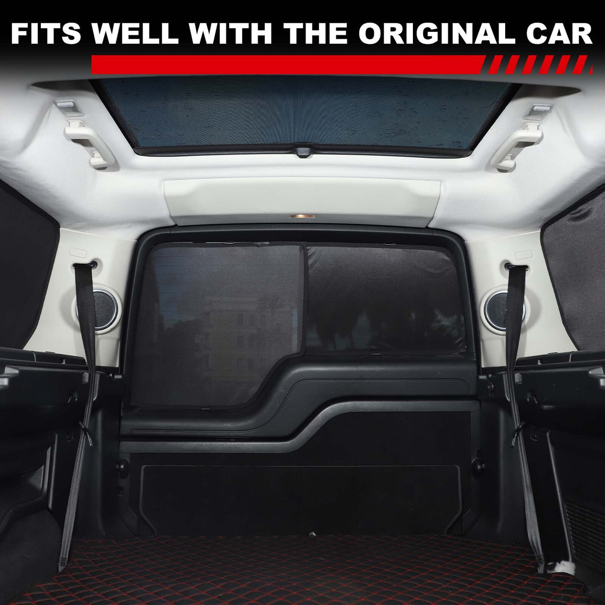 Full Car Window Screen Sun Shade Mesh Cover Windshield For LR Discovery 4 L319 8