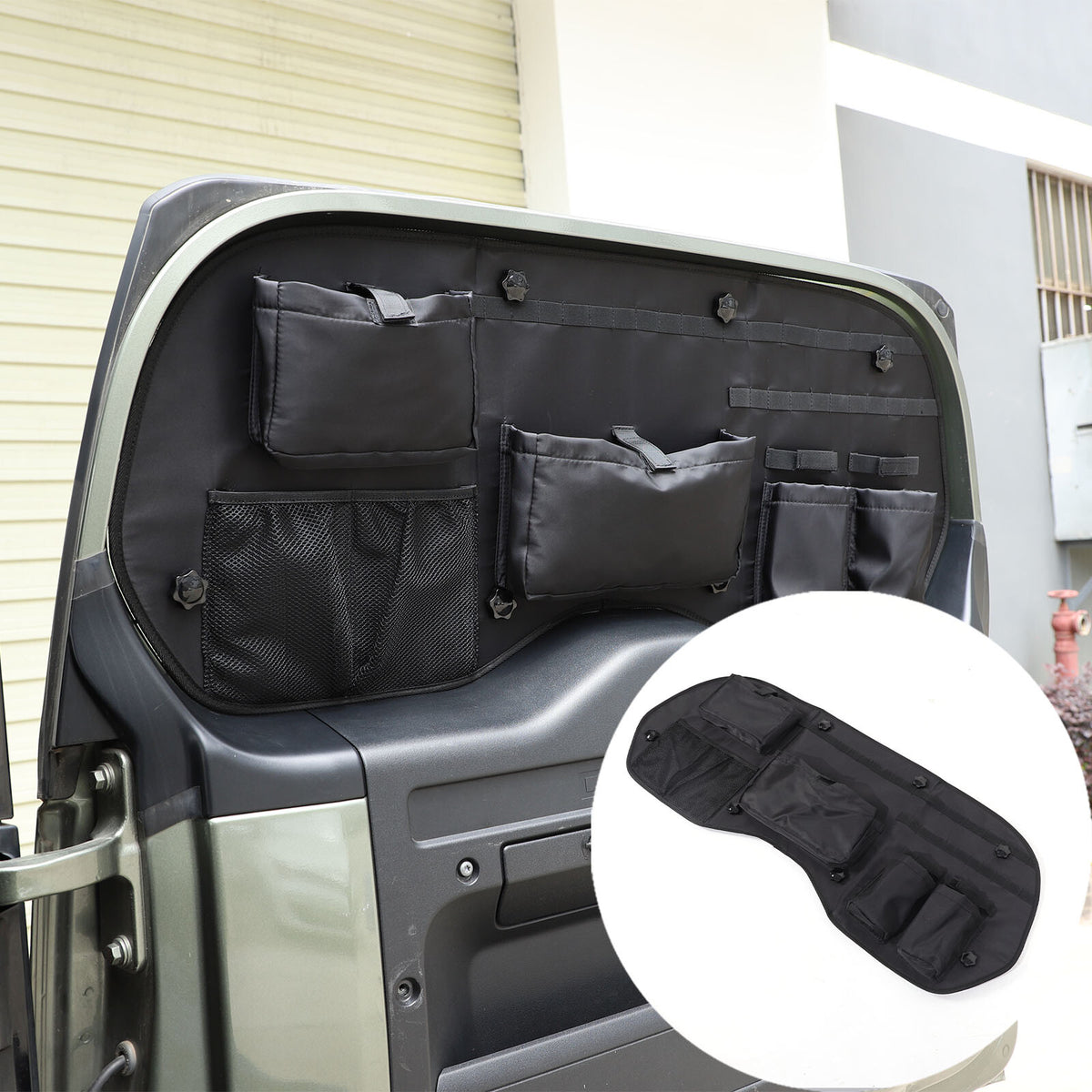 Tailgate Window Tactical Molle Storage Bag Pouch For Land Rover Defender 2020-24 20