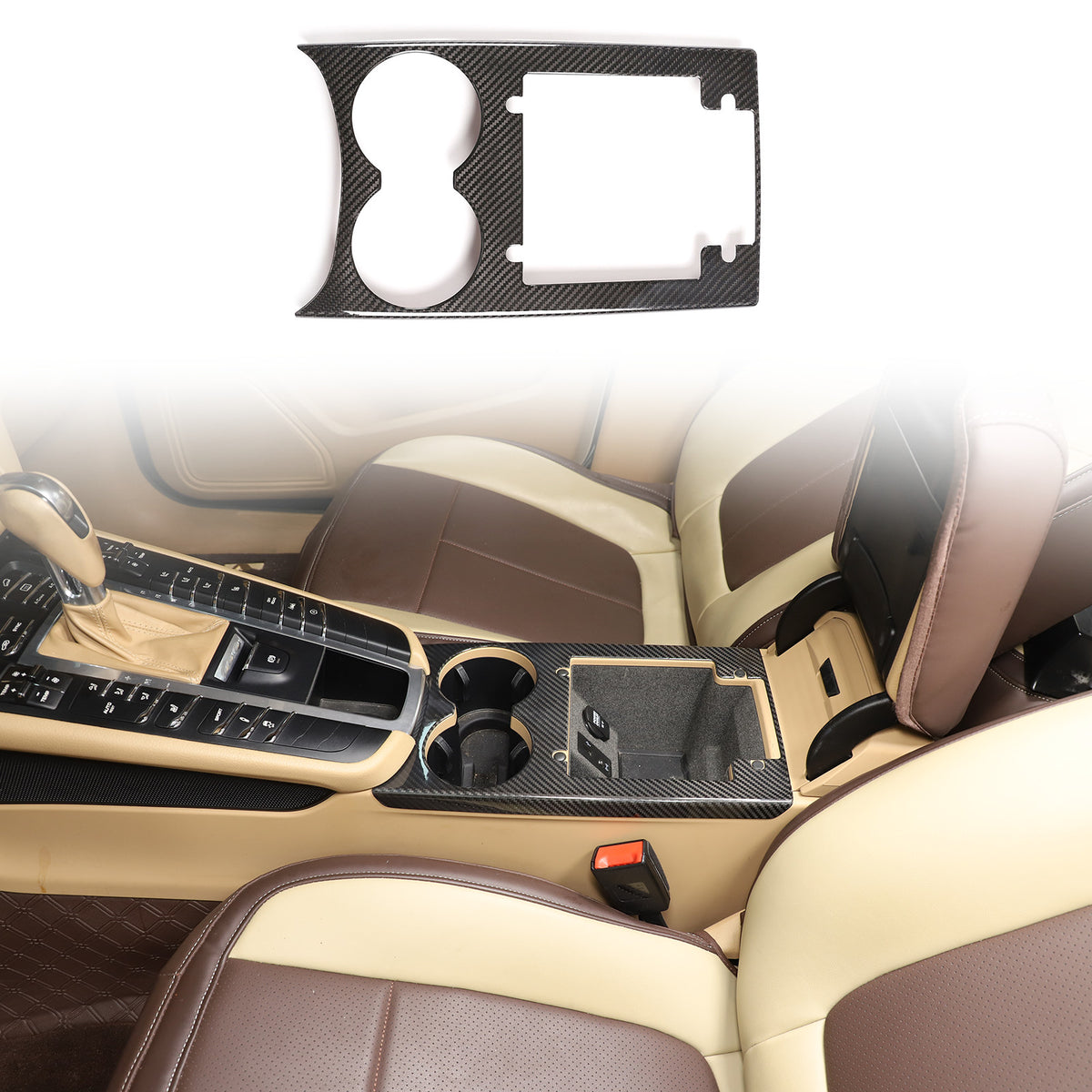 Real Carbon Fiber Interior Center Full Trim Cover Set For Porsche Macan 2014-20 8