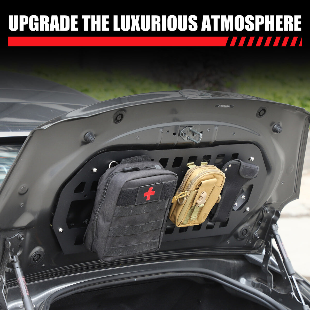 Tailgate Storage Panel Molle Panel Steel Cargo Shelf For Mazda MX-5 Miata 16-25 7