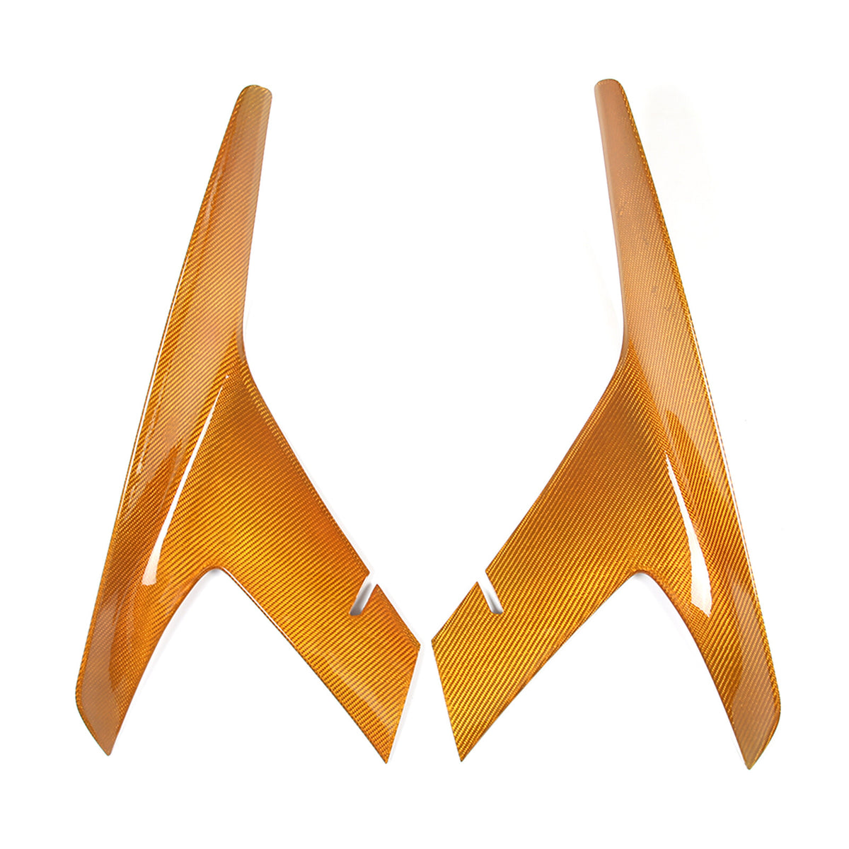 Yellow Carbon Fiber Front Bumper Grille Bezel Cover For Corvette C8 Z51 2020-26 13