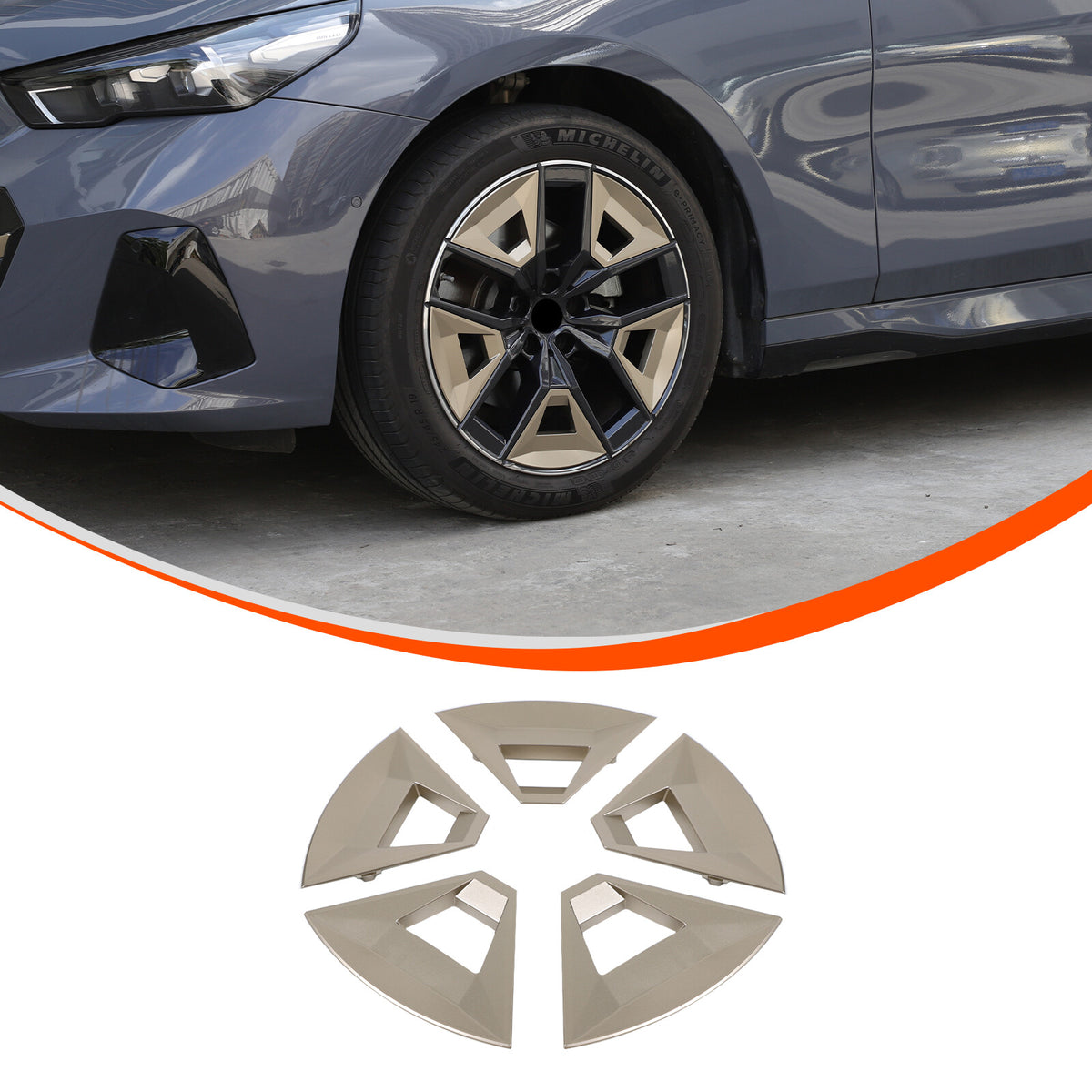 Replacement Car Wheel Edge Decor trim Cover For BMW 5 Series G60 2024+ 4