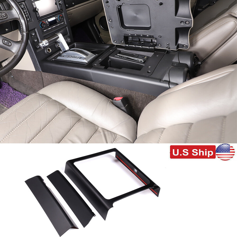 Carbon Fiber ABS Center Console Gear Frame Trim For Hummer H2 2003-2007 2