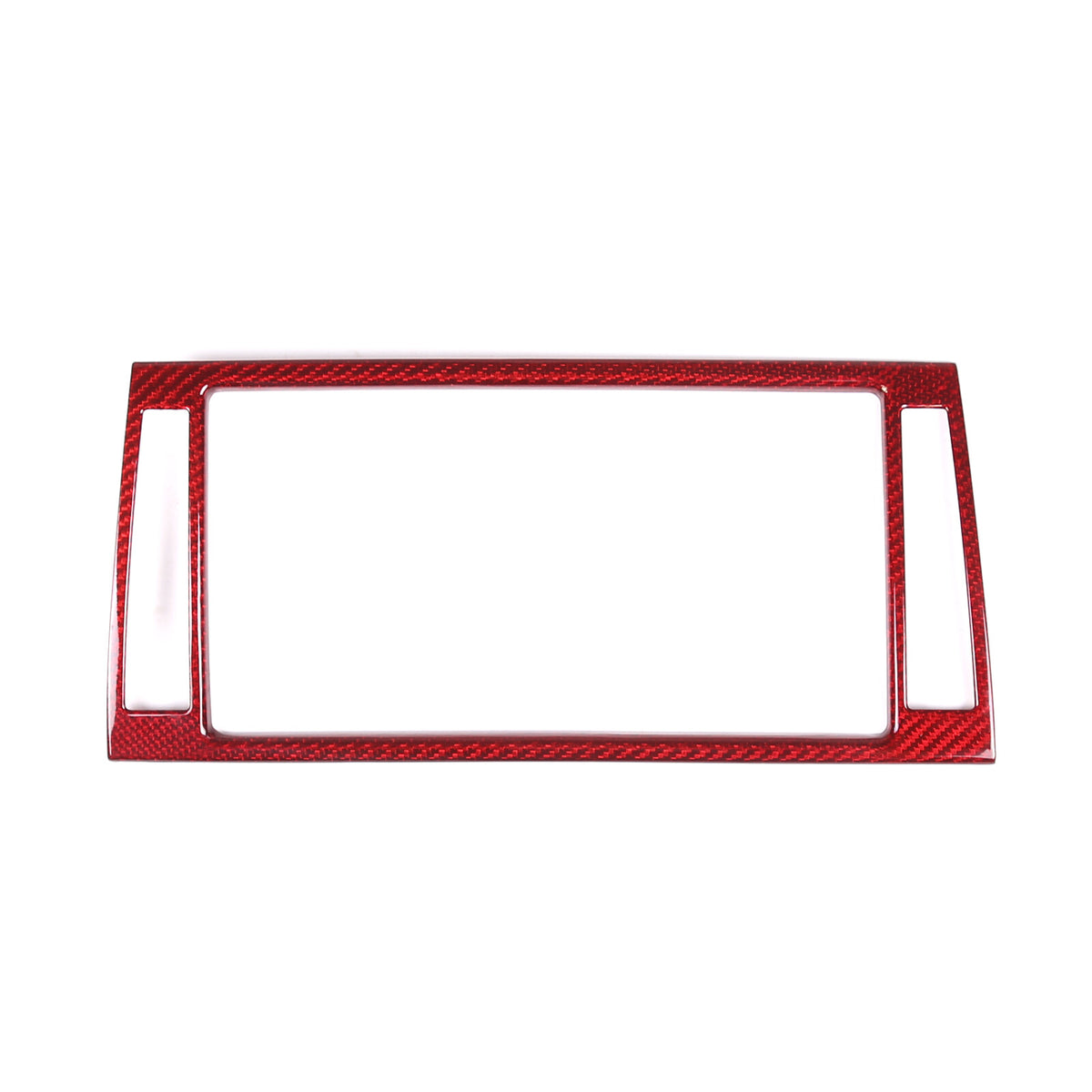 Red Carbon Fiber Dashboard Navigation Cover Trim for For Jaguar F-TYPE 13-18 3