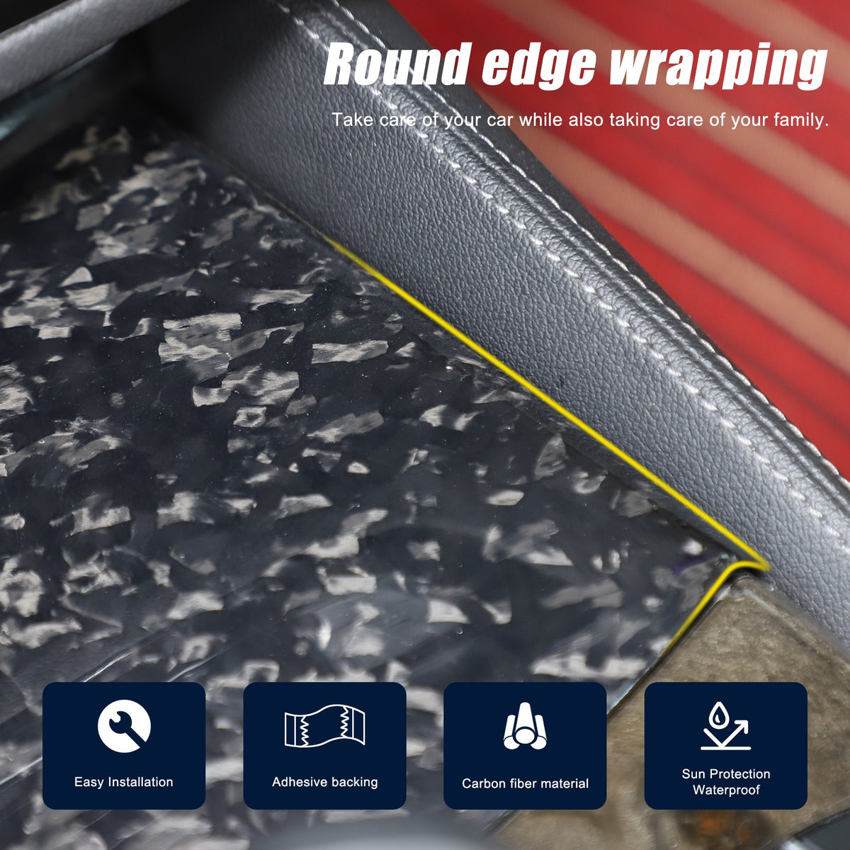 Forged Real Carbon Fiber Center Cup Holder Trim For BMW 5 Series G30 2018-2022 9