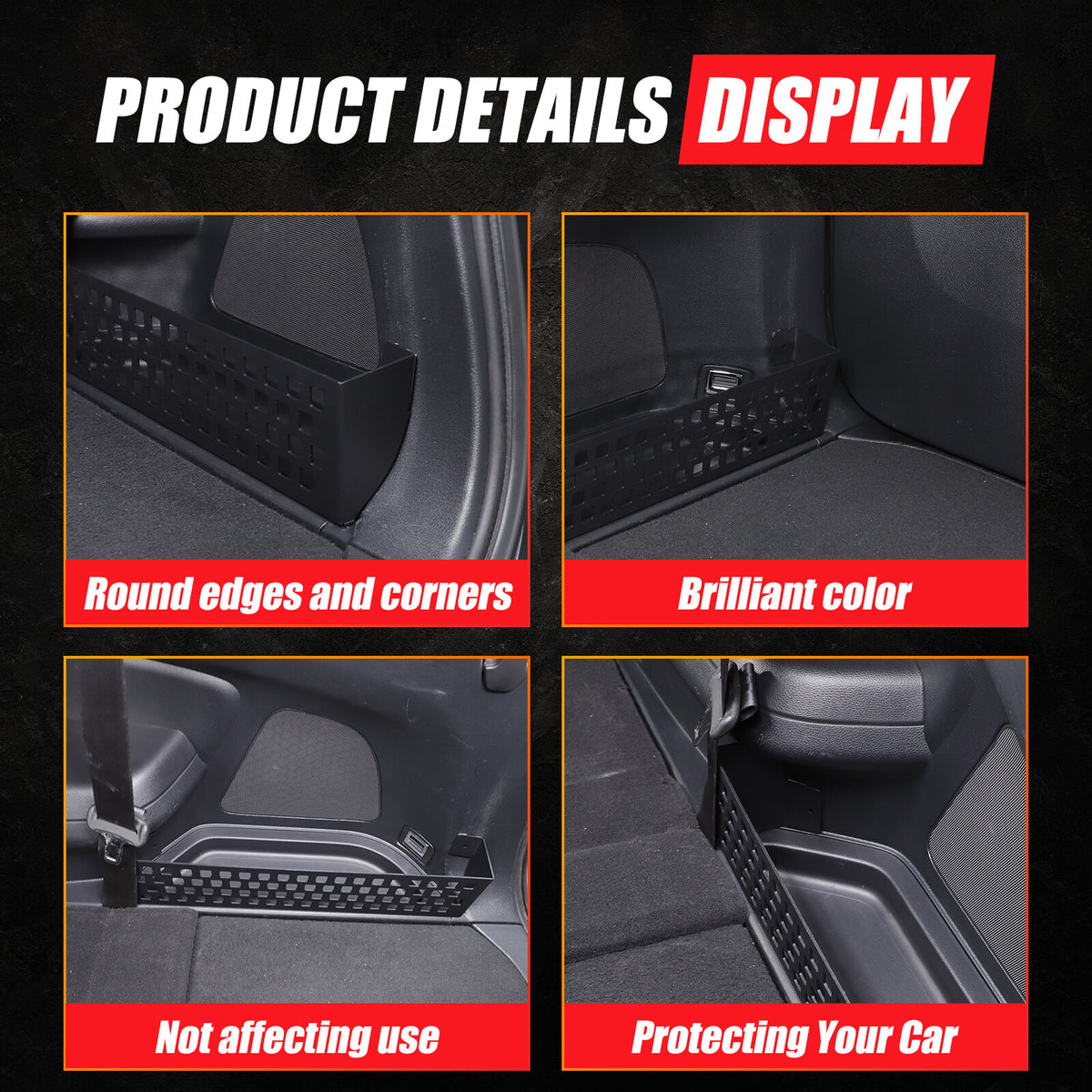 Right Trunk Side Storage Baffle Box Tray Molle Panel For Honda Pilot 2016-2022 22