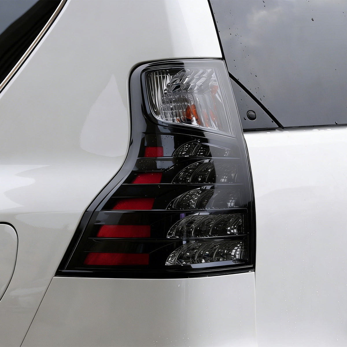 Smoked Black Tail Light Lamp Guard Cover Trim Bezels For Lexus GX460 10-23 US 11