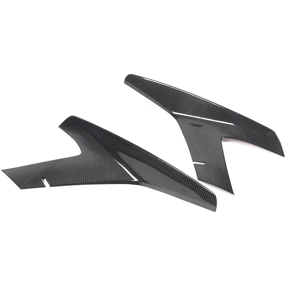 Dry Carbon Car Front Bumper Side Grille Trim Cover For Corvette C8 Z51 2020-2026 14
