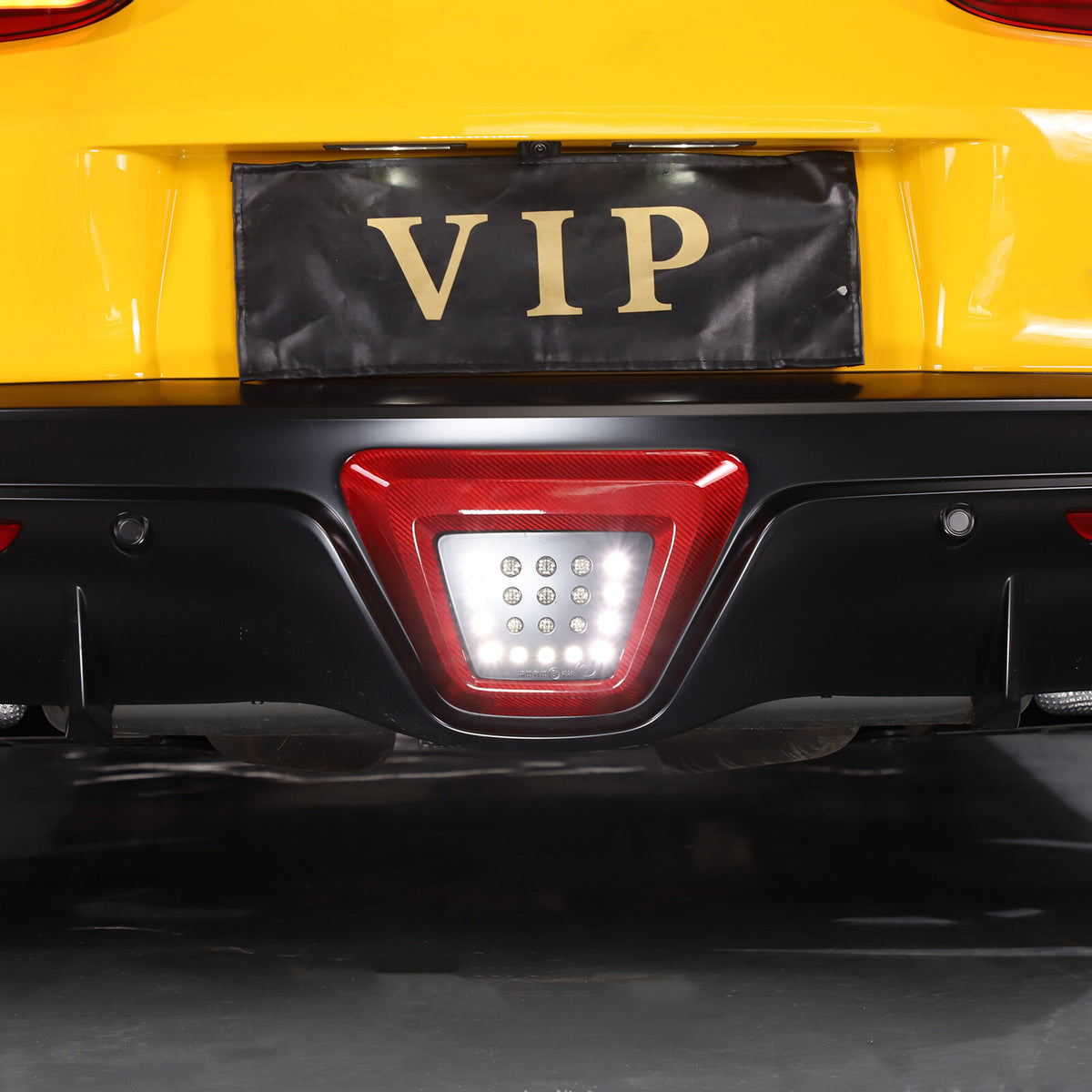 Red Real Carbon fiber Rear Bumper lower brake light frame For GR Supra 19-24 9