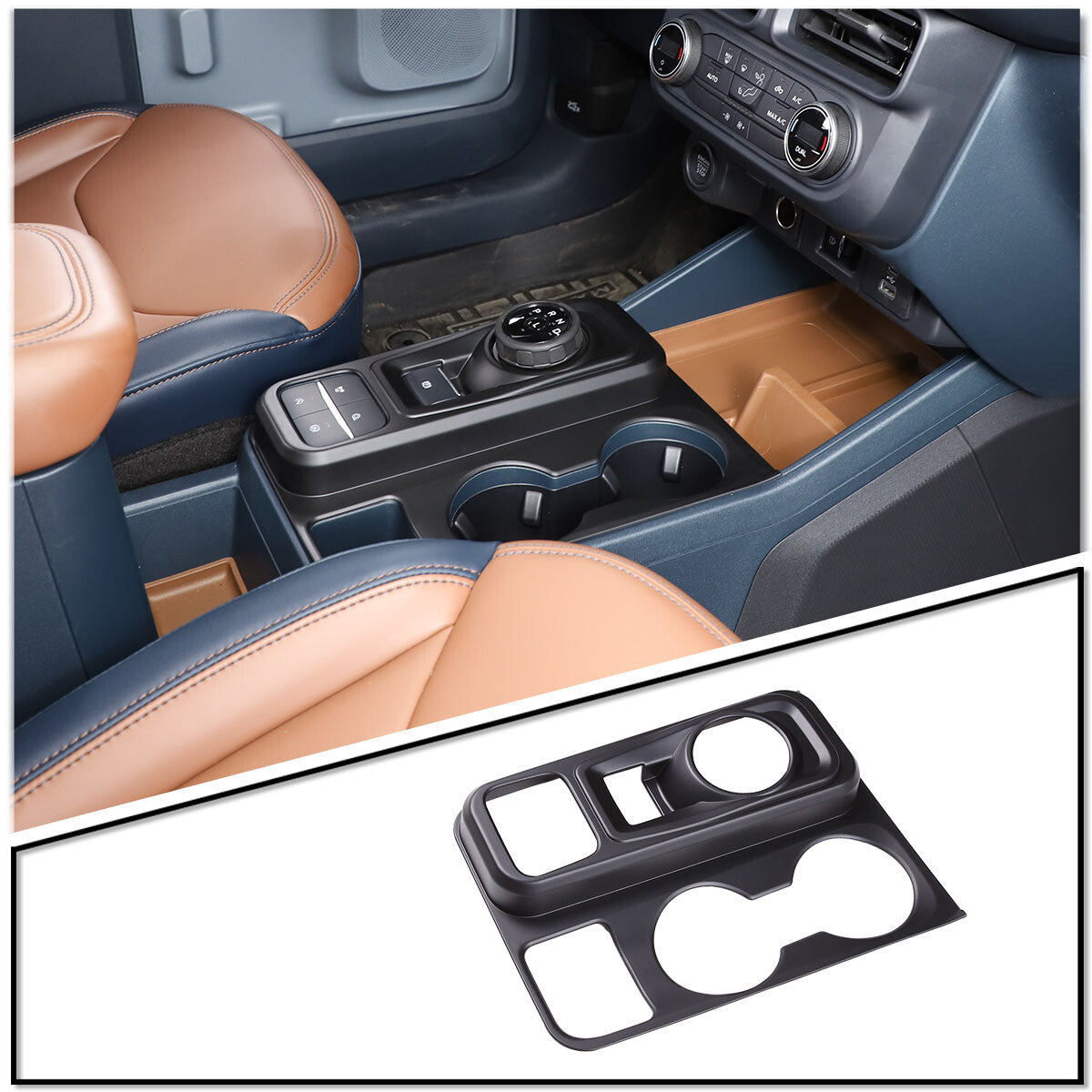 Matte Black Full Interior Set Panel Decor Cover Trim Kit For Ford Maverick 22-24 142
