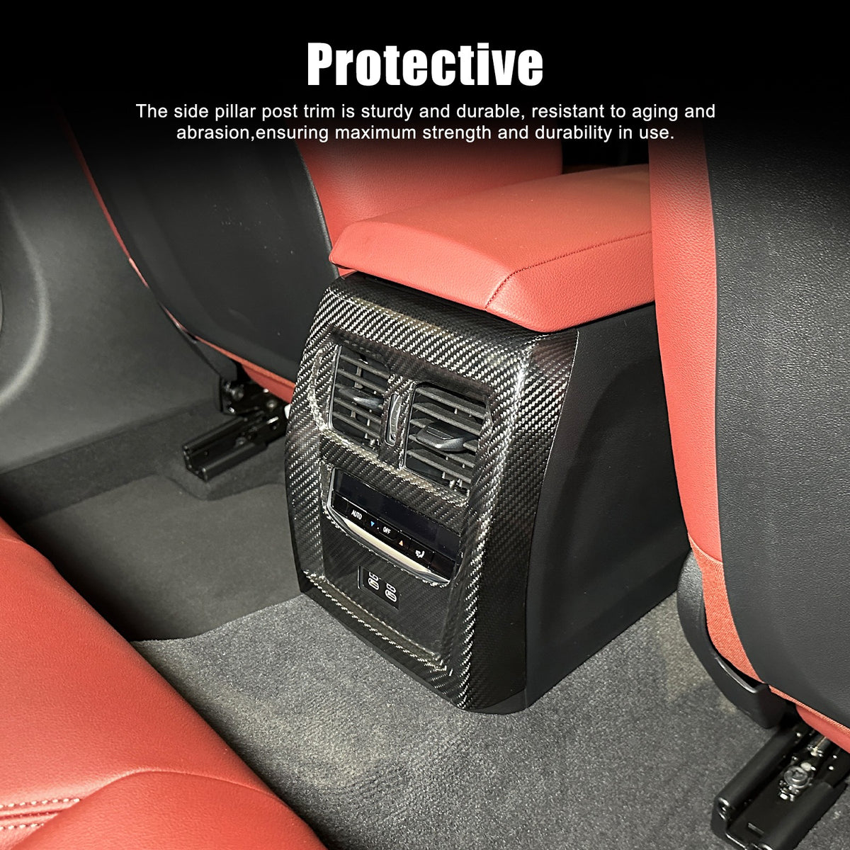 Real Carbon Fiber Rear Air Vent Frame Trim For BMW 4 Series G22/G23/G26 2020+ 23