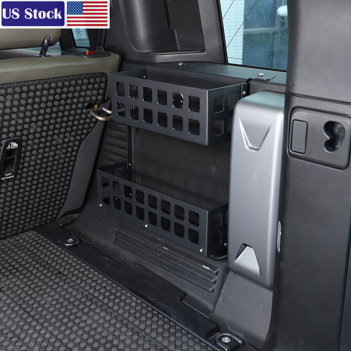 Trunk Cargo Right Side Storage Organizer Pocket Box For LR Defender 110 20-24 US 1
