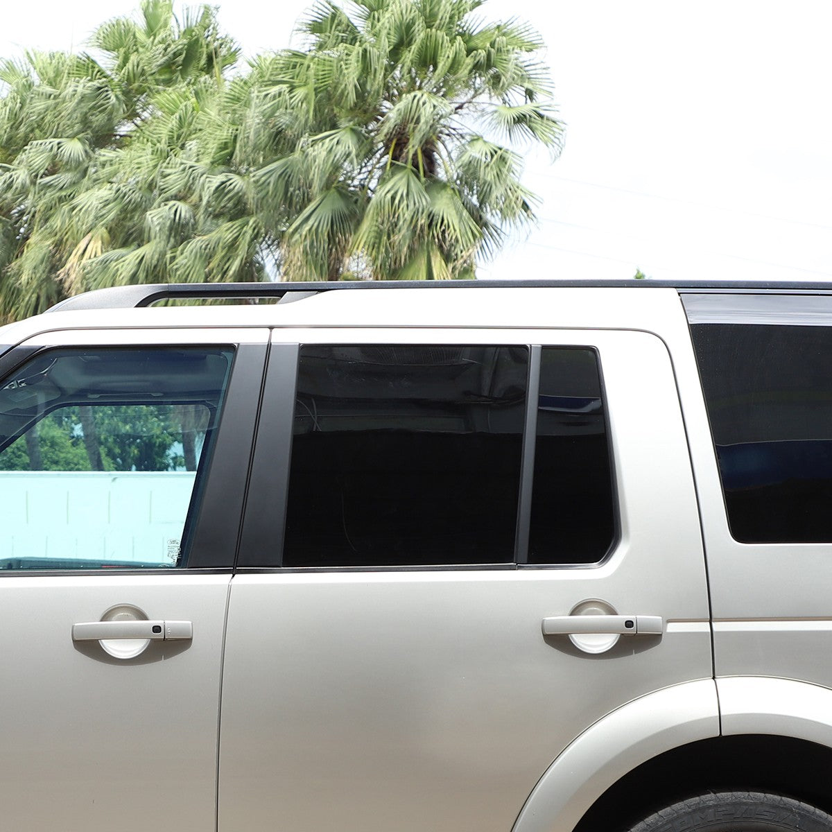 ABS Matte Black Window B-Pillar Trim For Land Rover Discovery 3/4 L319 2004-2016 15