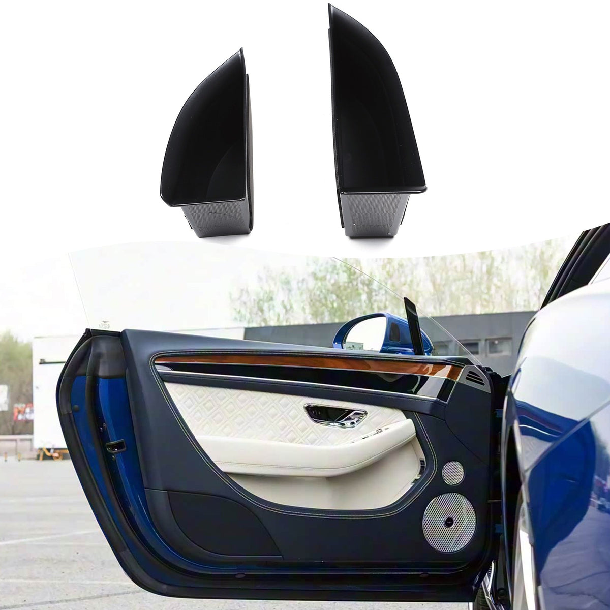 Interior Door Handle Storage Box Tray For Bentley Continental 2018+ 6