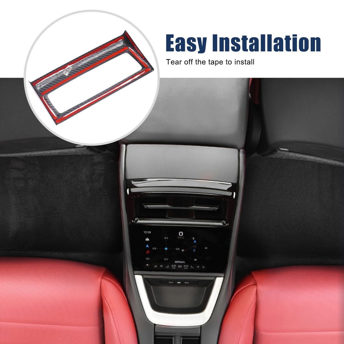 Real Carbon Fiber Rear Air Outlet Frame Trim For Porsche Panamera 972 2024+ 16