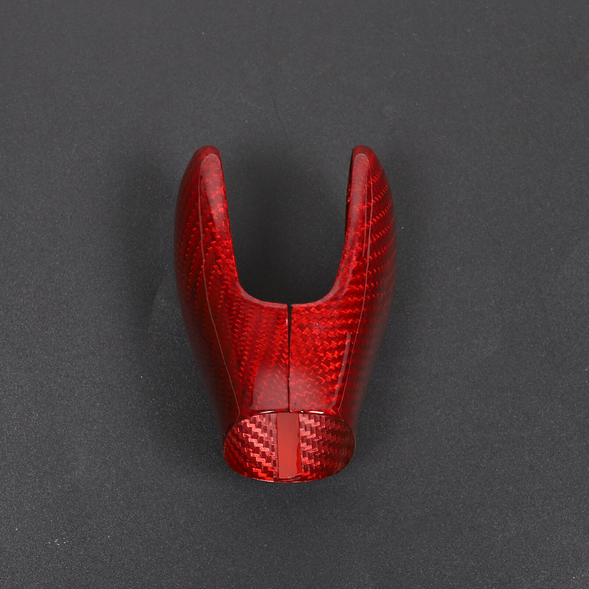 Red Real Carbon Fiber Center Gear Shift Knob Trim Cover For Corvette C6 2005-13 18