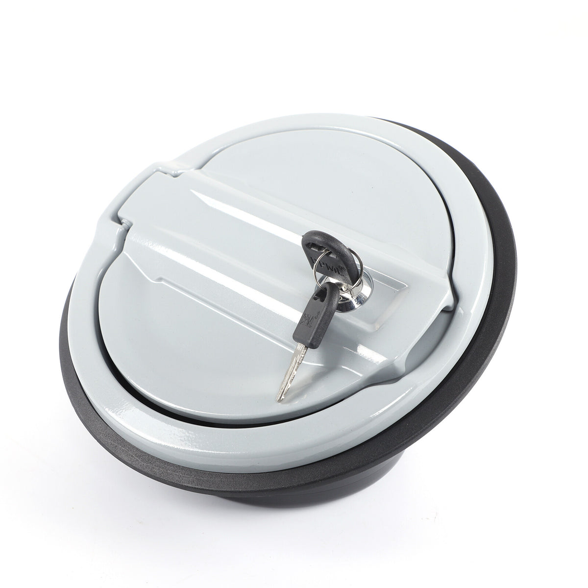 Silver Alloy Fuel Tank Cap Anti-theft Lock Cover Trim For Hummer H2 2003-2009 10