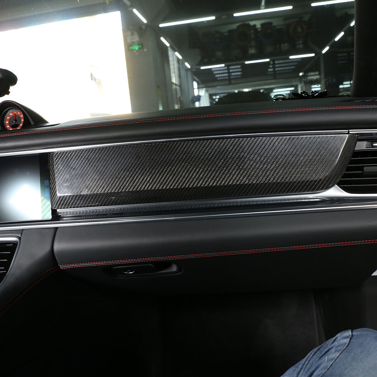 Real Carbon Fiber Center Dashboard Trim For Porsche Panamera 971 2017-2023 US 5