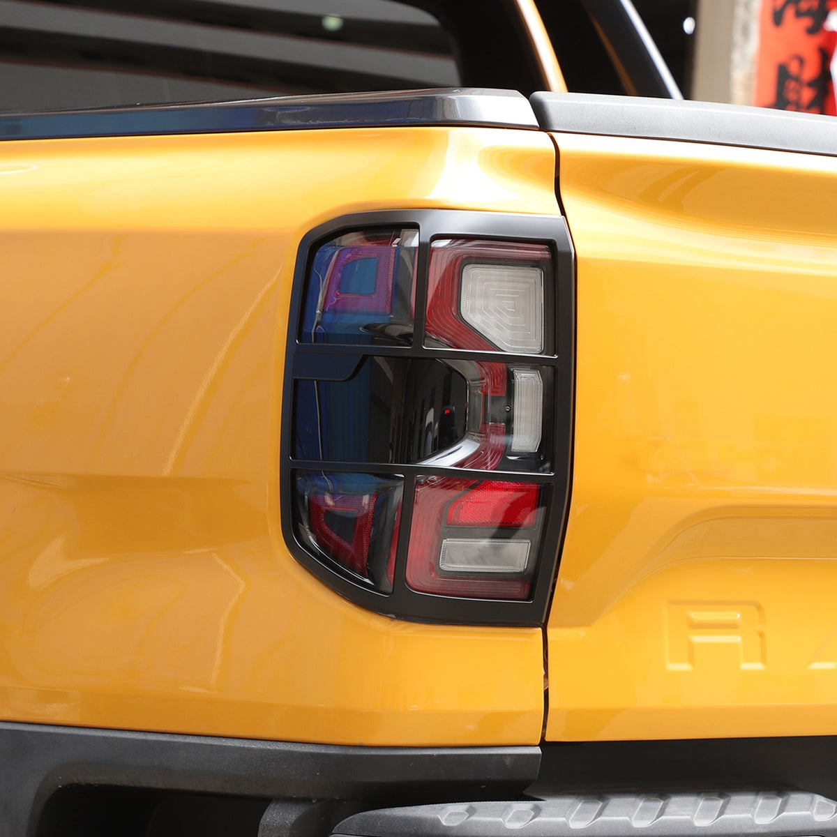 Matte Black ABS Tail Light Frame Trim For Ford Ranger T9 2023+ US 16
