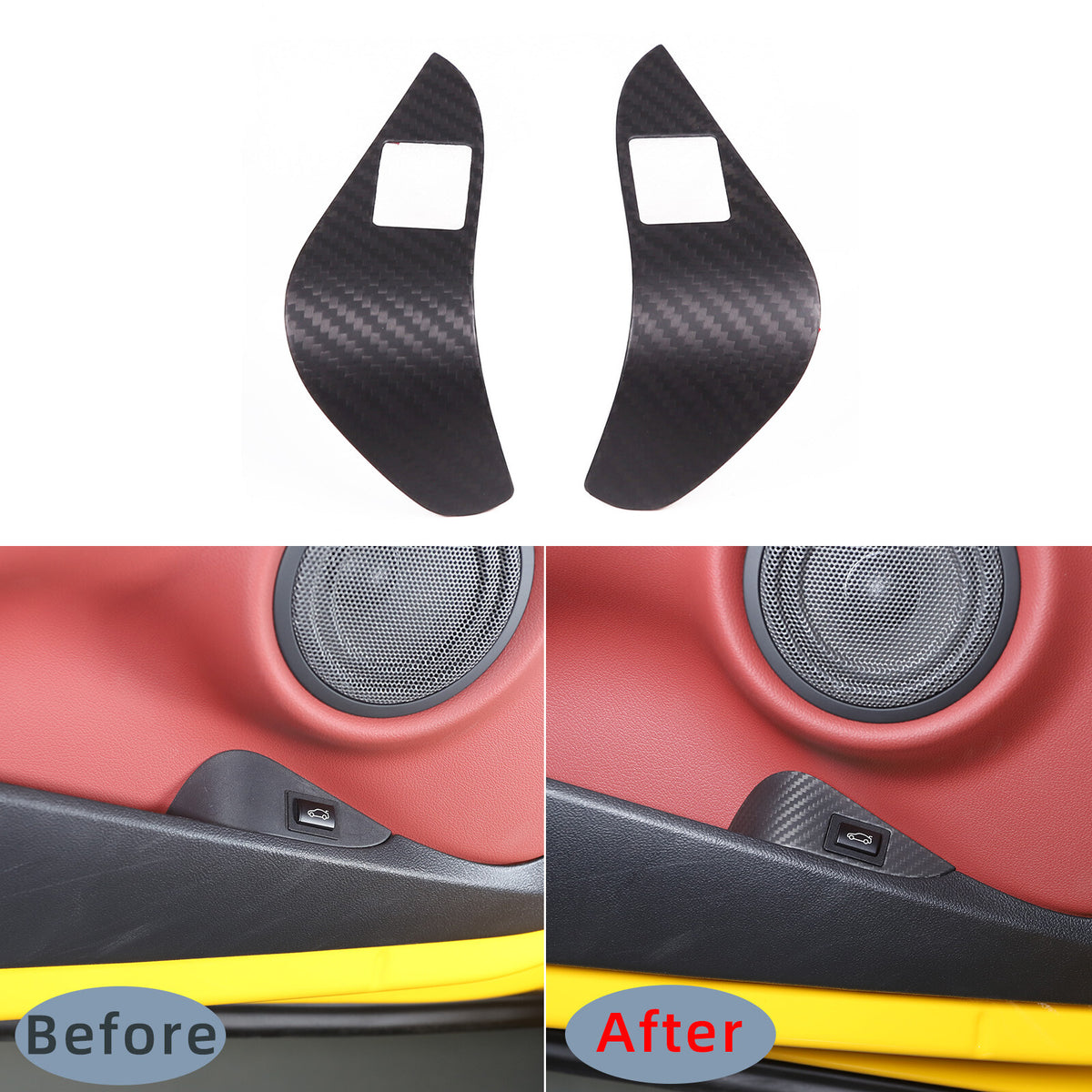 Matte Real Carbon Fiber Interior Trim Cover Accessories For Toyota Supra A90 19+ 39