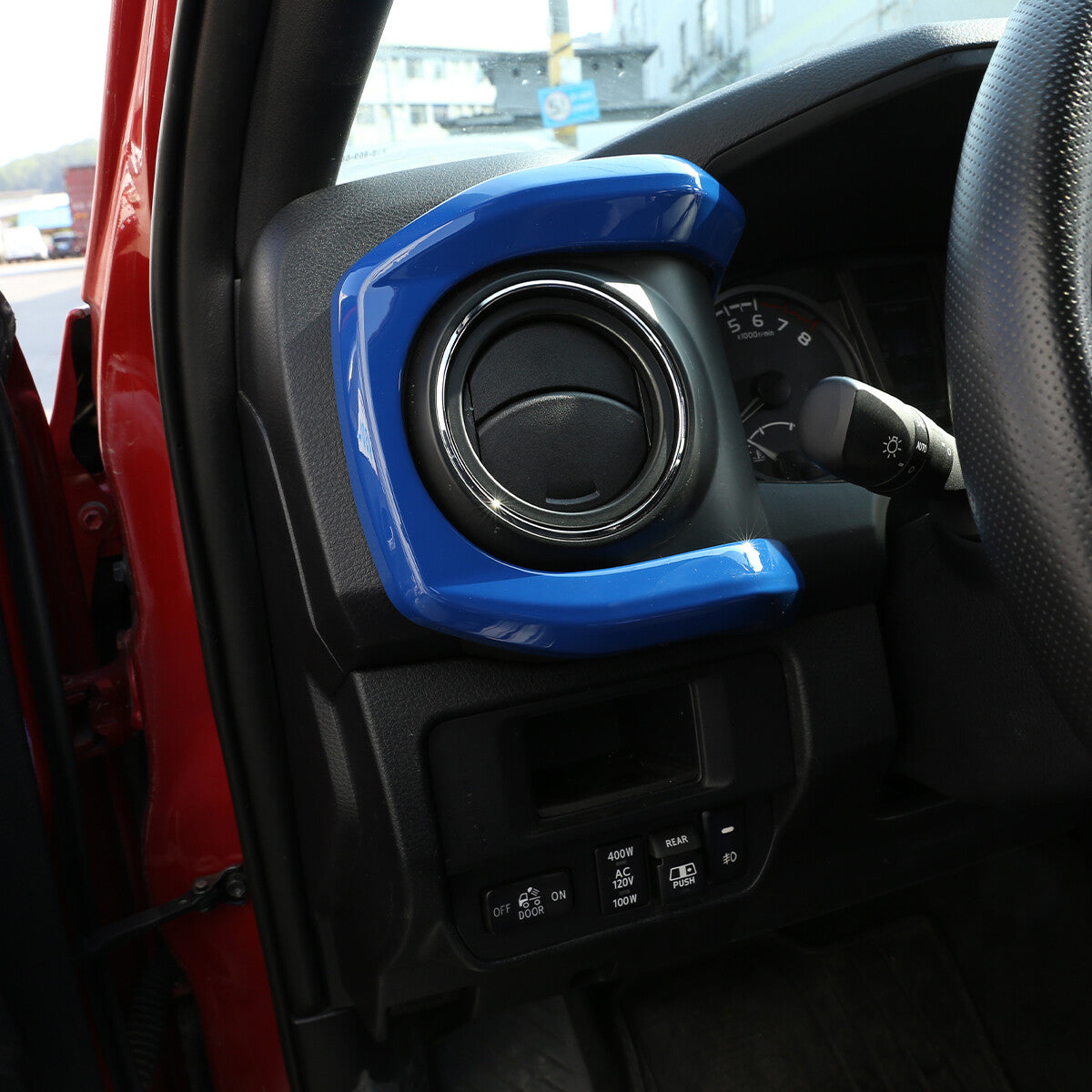 Blue ABS Dashboard Decoration U Shape Trim For Toyota Tacoma 2016-2023 US 9