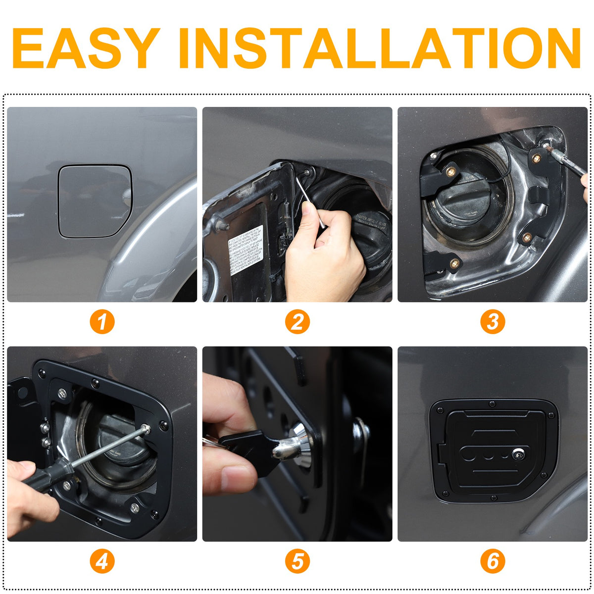 Alloy Steel Fuel Tank Cap Anti-Theft Lock For Nissan Frontier King Cab 2009-17 20