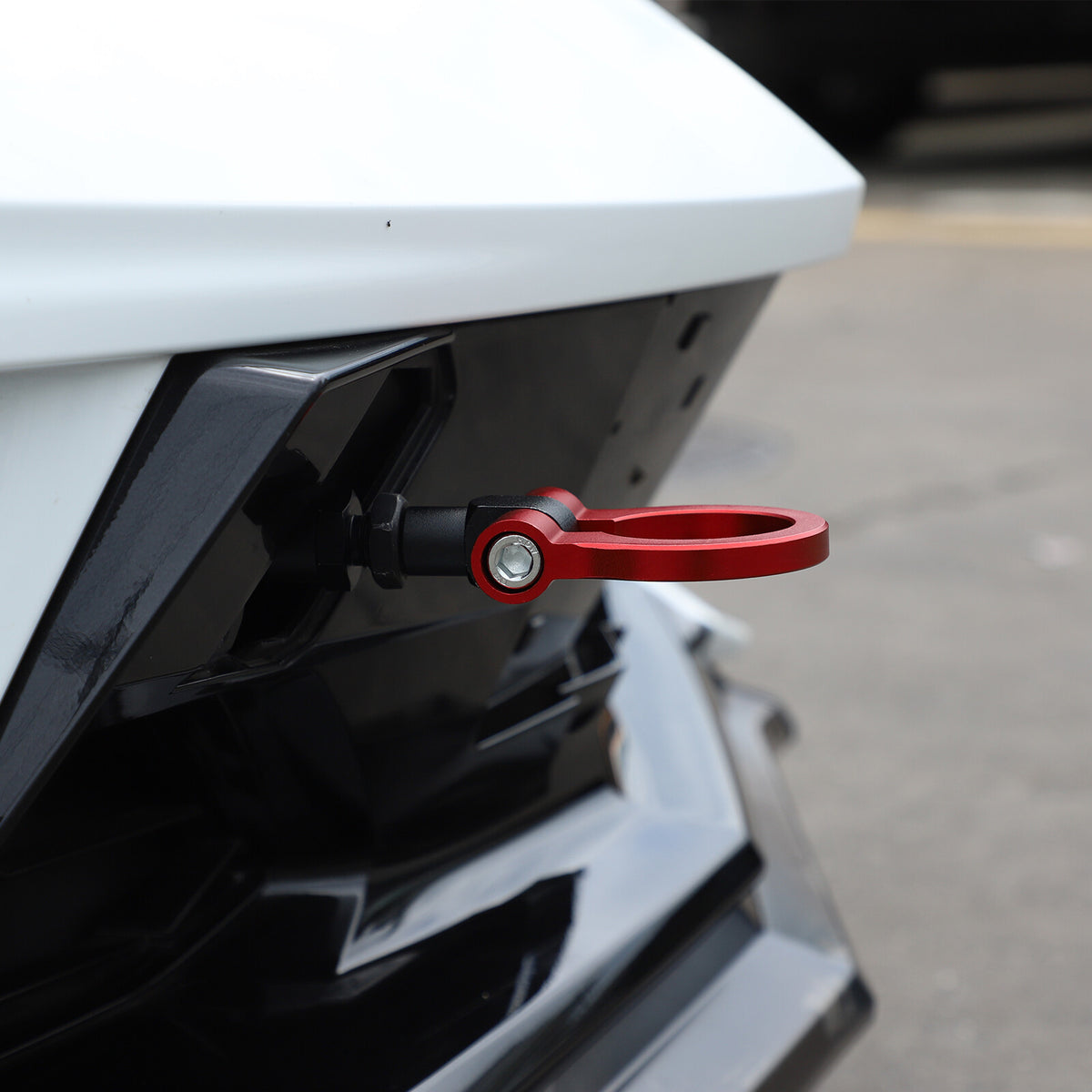 Front Bumper Trailer Track Racing Aluminum Tow Hook Ring For Corvette C8 20+ US 30