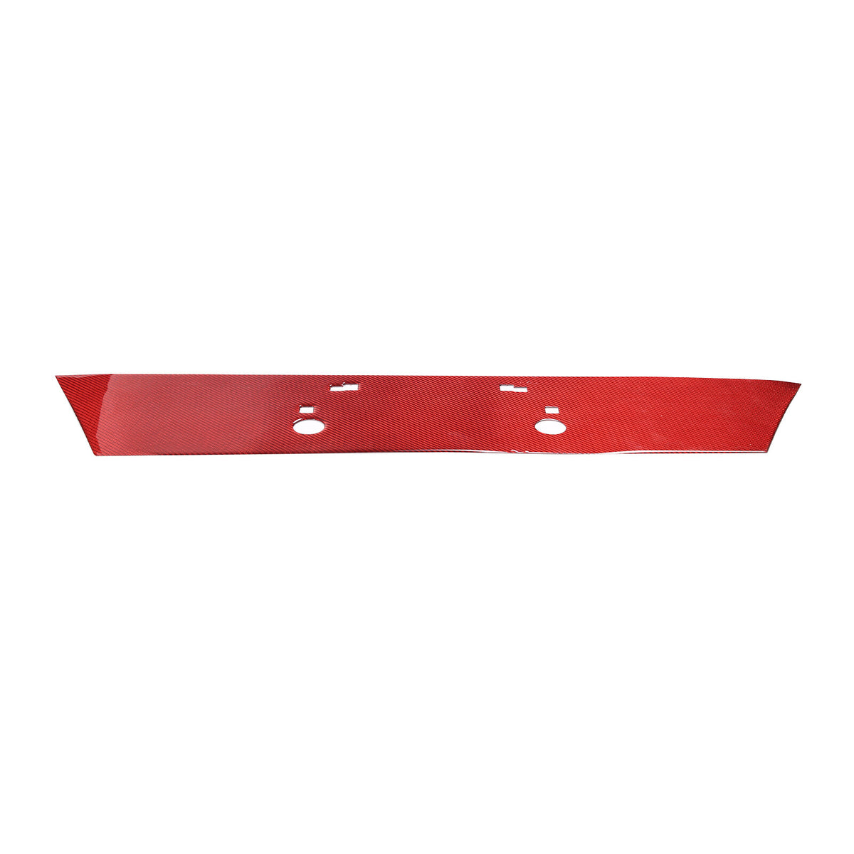 Red Carbon Fiber Rear License Plate Bottom Trim Panel For Corvette C6 2005-2013 13