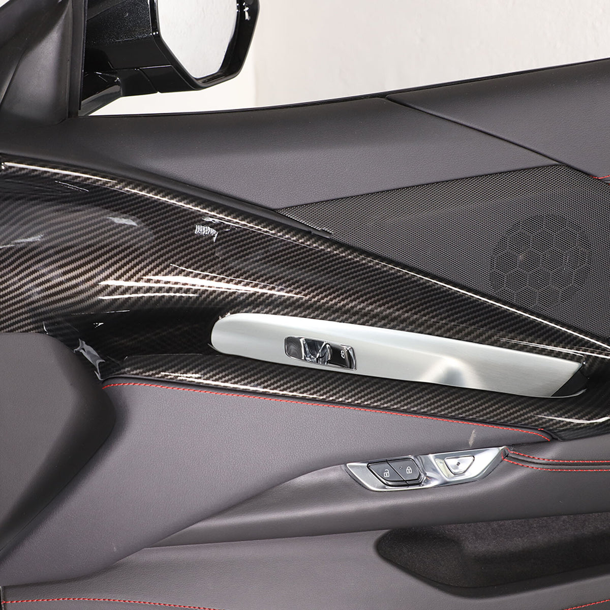 Carbon Fiber ABS Interior Full Decor Cover Trim Kit For Corvette C8 2020-2025 - Styles 36-40 51