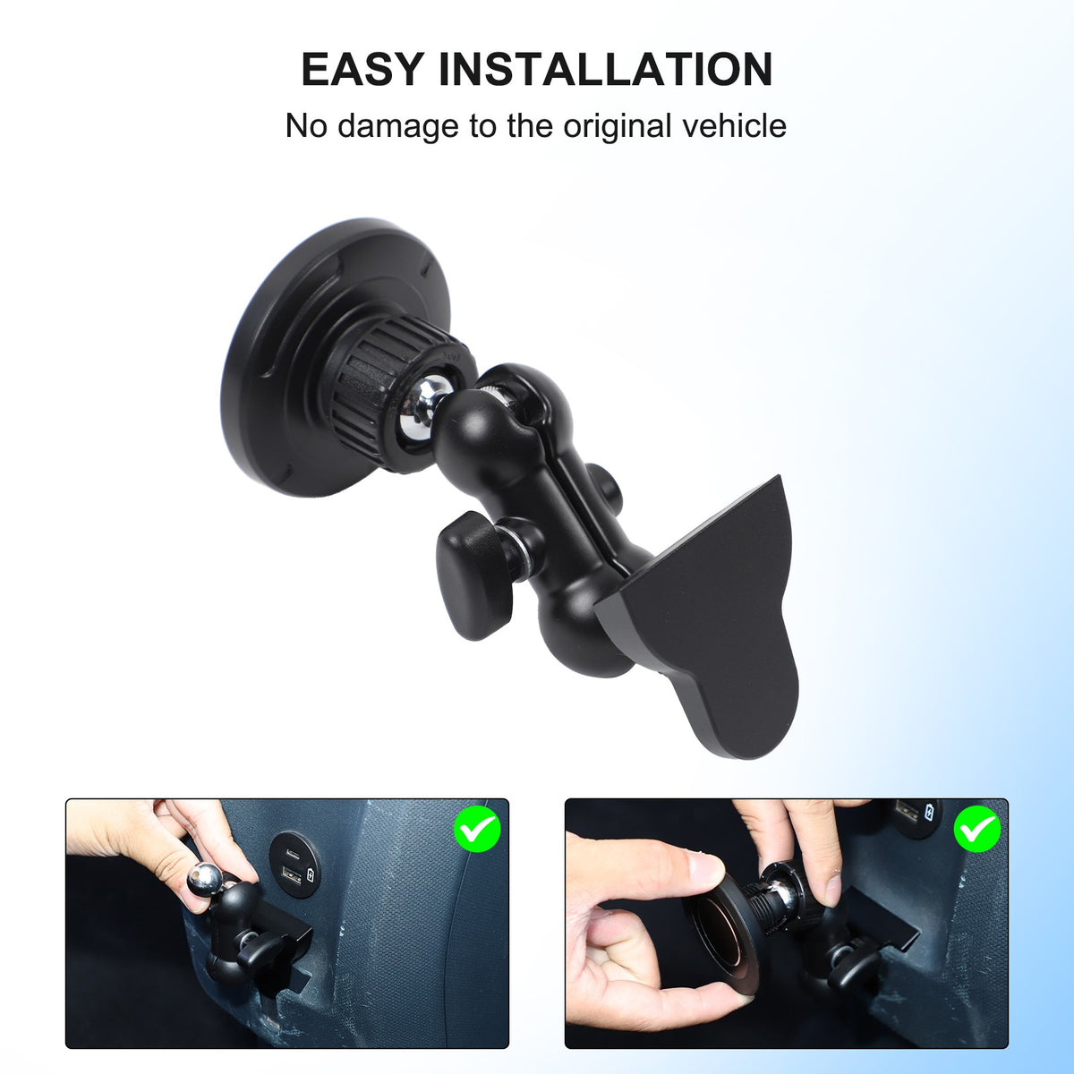 Magnetic Rear Seat Extendable Phone Mount Bracket For Ford Maverick 2022+ US 22