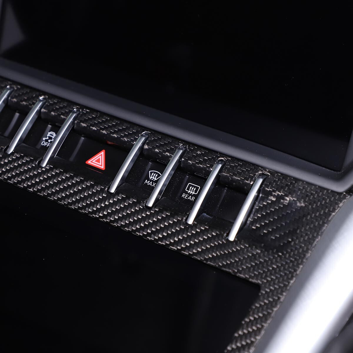 Carbon Fiber Air Condition Panel Frame Trim Cover For Lamborghini URUS 18-23 US 4