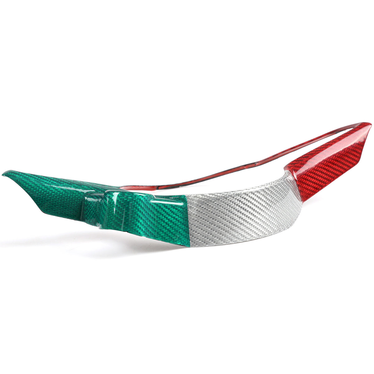 Tri-Color Carbon Fiber Steering Wheel Cover Trim Set for Alfa Romeo Tonale 23-24 10