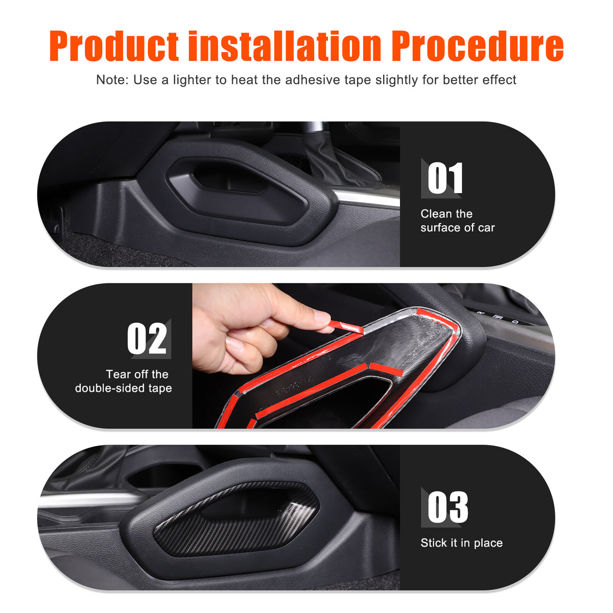 Carbon Fiber ABS Center Console Side Armrest Trim For Nissan Frontier 2022+ US 4