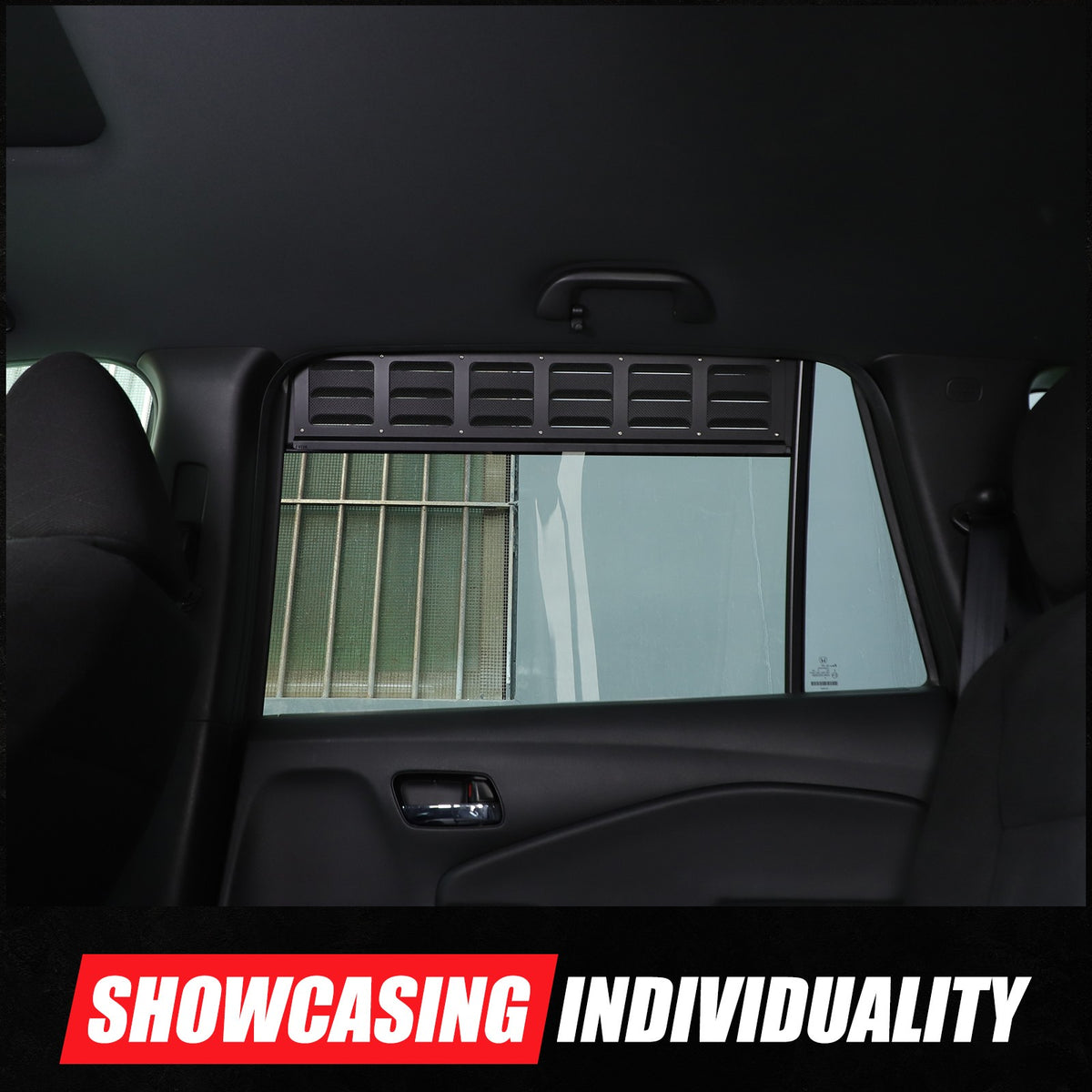 Aluminum Rear Door Window Louver Air Vent Panel Trim For Honda Pilot 2016-2022 14