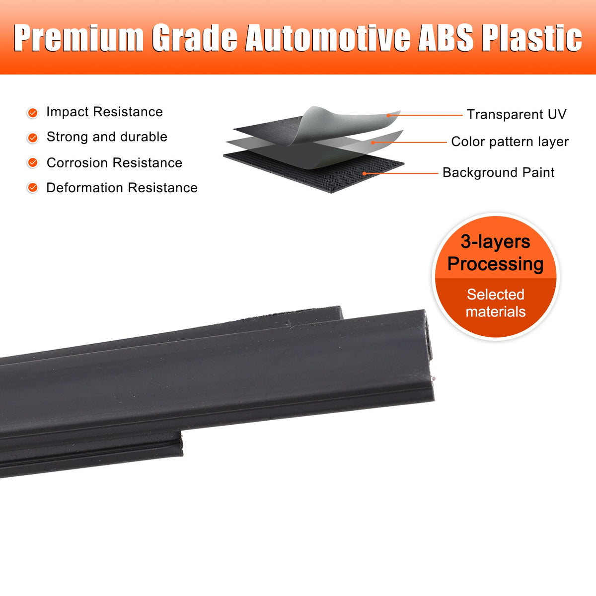 Replacement Window Belt Molding Weatherstrip Seal Trim For Toyota Hilux 2016-20 17